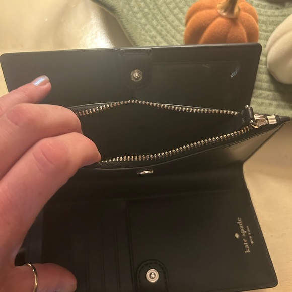 Kate Spade Black Leather Clutch - Picture 3 of 5